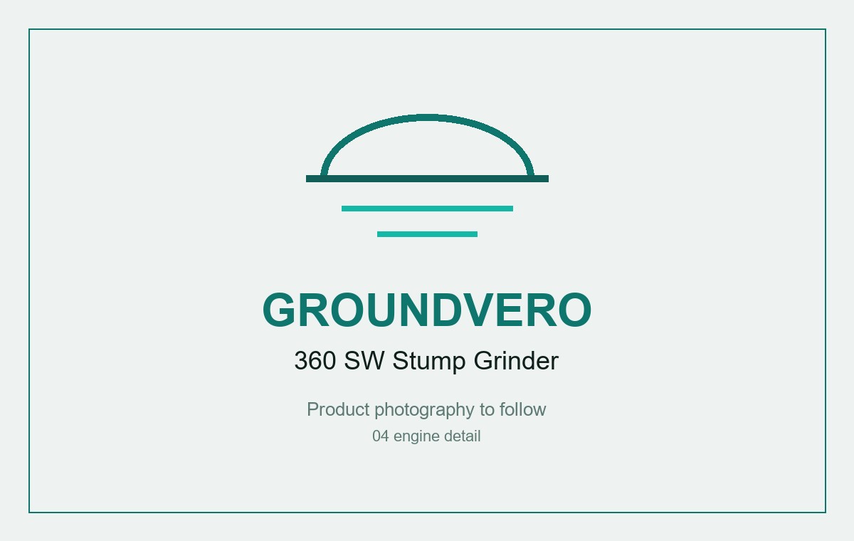 360 SW stump grinder, Honda GX390 petrol engine